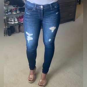 Express mid rise jeggings, size 4